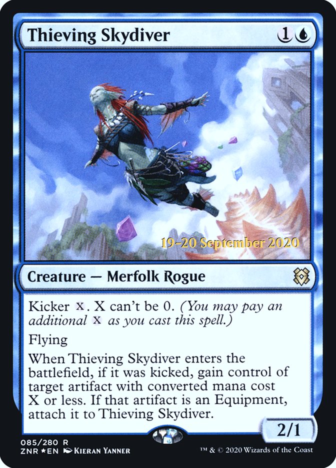 Thieving Skydiver [Zendikar Rising Prerelease Promos] | Gear Gaming Fayetteville