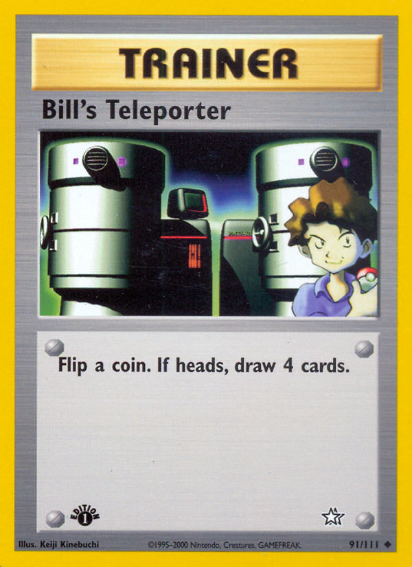 Bill's Teleporter (91/111) [Neo Genesis 1st Edition] | Gear Gaming Fayetteville