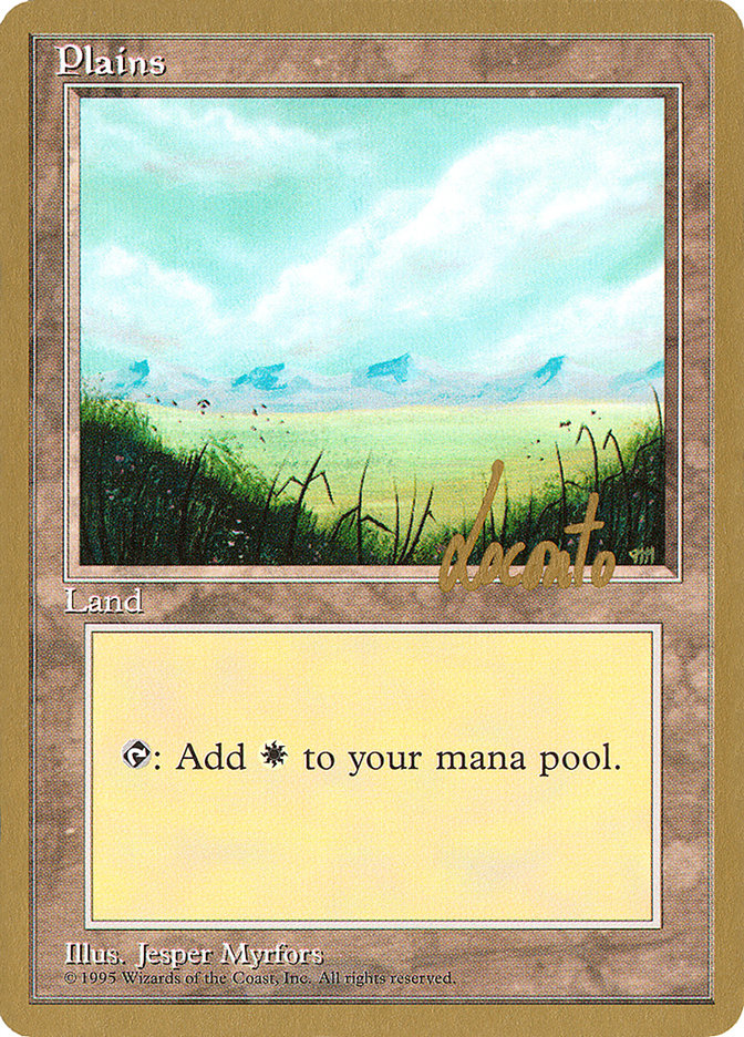 Plains (ml366) (Michael Loconto) [Pro Tour Collector Set] | Gear Gaming Fayetteville