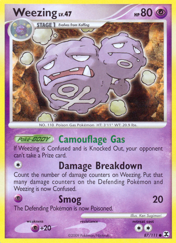 Weezing (87/111) [Platinum: Rising Rivals] | Gear Gaming Fayetteville