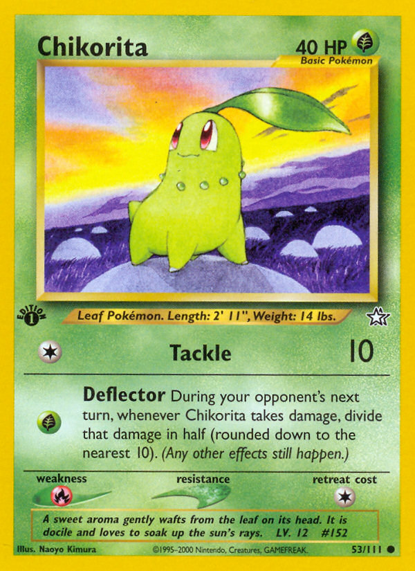 Chikorita (53/111) [Neo Genesis 1st Edition] | Gear Gaming Fayetteville