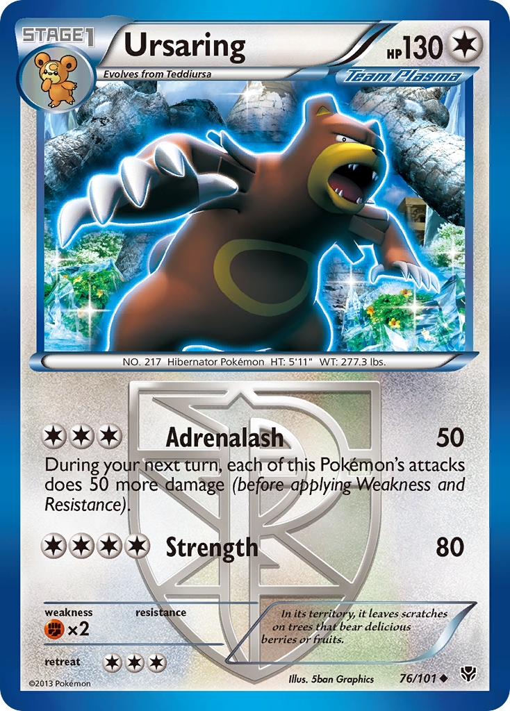 Ursaring (76/101) [Black & White: Plasma Blast] | Gear Gaming Fayetteville