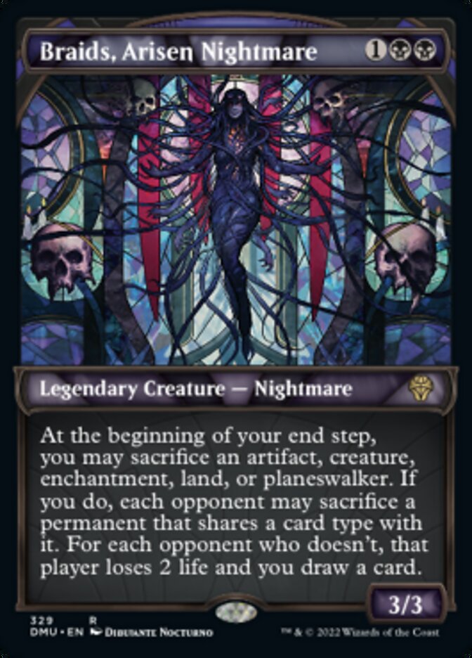 Braids, Arisen Nightmare (Showcase Textured) [Dominaria United] | Gear Gaming Fayetteville