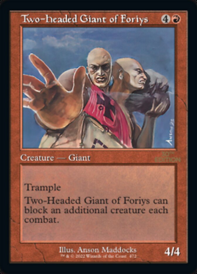 Two-Headed Giant of Foriys (Retro) [30th Anniversary Edition] | Gear Gaming Fayetteville