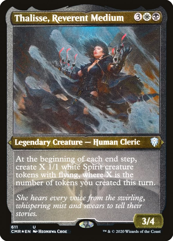 Thalisse, Reverent Medium (Etched) [Commander Legends] | Gear Gaming Fayetteville