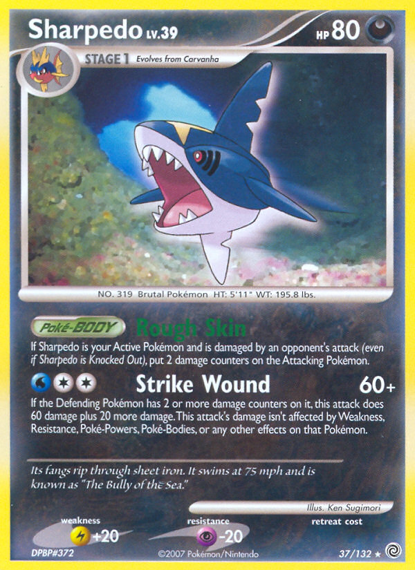 Sharpedo (37/132) [Diamond & Pearl: Secret Wonders] | Gear Gaming Fayetteville