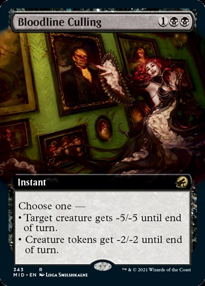 Bloodline Culling (Extended Art) [Innistrad: Midnight Hunt] | Gear Gaming Fayetteville