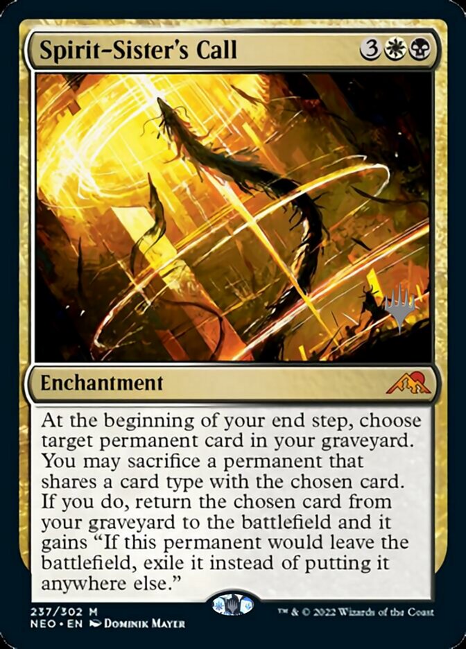 Spirit-Sister's Call (Promo Pack) [Kamigawa: Neon Dynasty Promos] | Gear Gaming Fayetteville