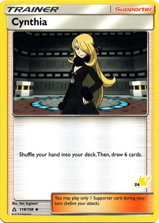 Cynthia (119/156) (Pikachu Stamp #24) [Battle Academy 2020] | Gear Gaming Fayetteville