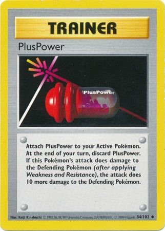 PlusPower (84/102) [Base Set Shadowless Unlimited] | Gear Gaming Fayetteville