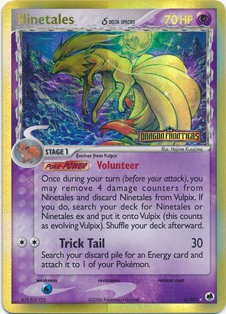 Ninetales (8/101) (Delta Species) (Stamped) [EX: Dragon Frontiers] | Gear Gaming Fayetteville