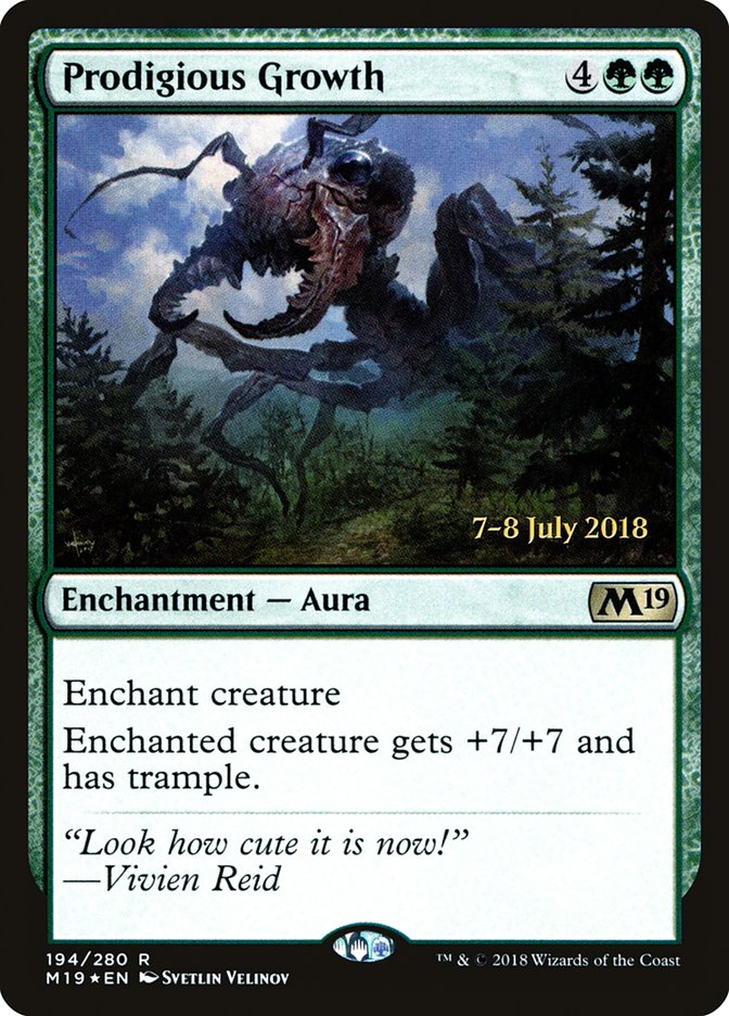 Prodigious Growth [Core Set 2019 Prerelease Promos] | Gear Gaming Fayetteville
