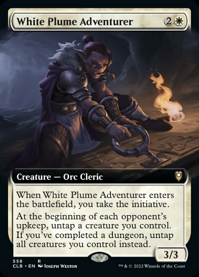 White Plume Adventurer (Extended Art) [Commander Legends: Battle for Baldur's Gate] | Gear Gaming Fayetteville