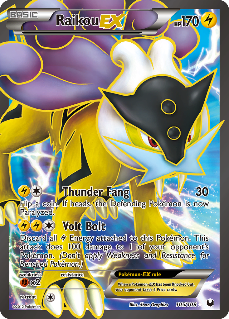 Raikou EX (105/108) [Black & White: Dark Explorers] | Gear Gaming Fayetteville