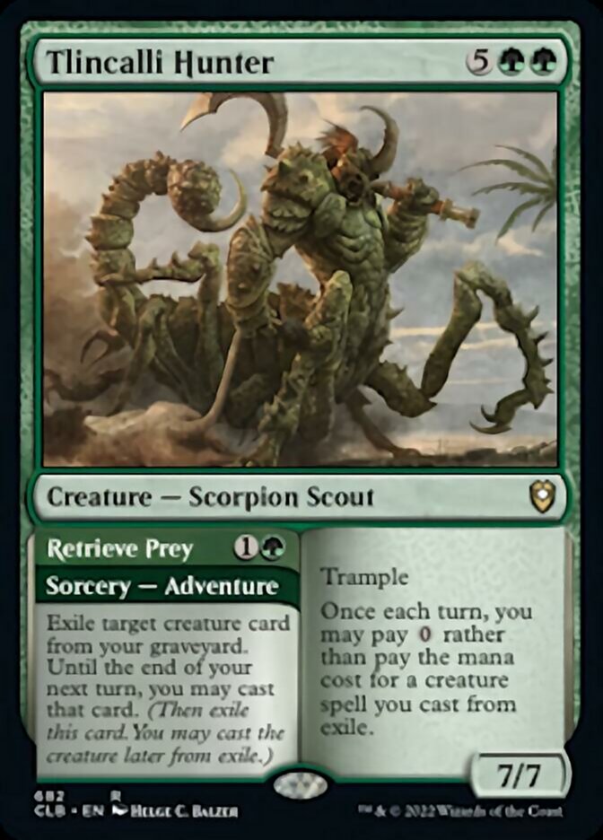 Tlincalli Hunter // Retrieve Prey [Commander Legends: Battle for Baldur's Gate] | Gear Gaming Fayetteville