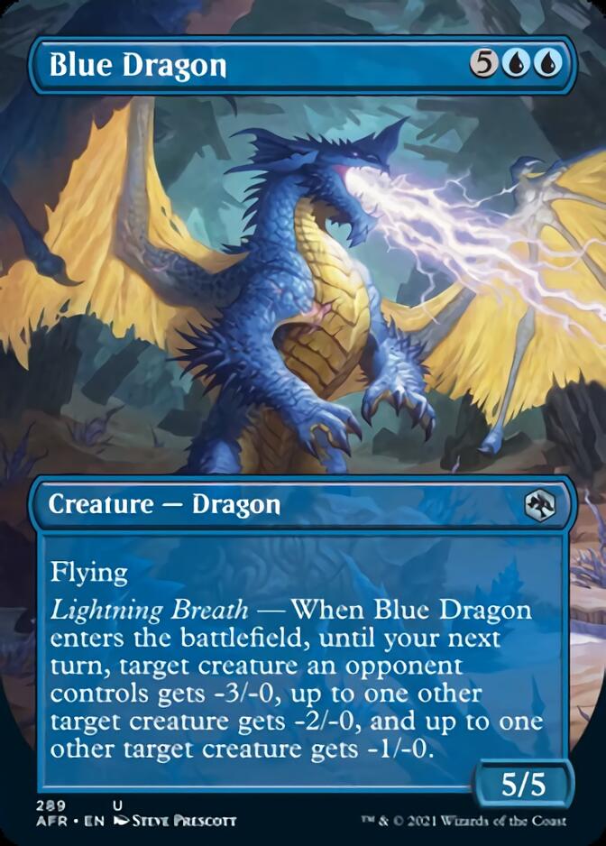 Blue Dragon (Borderless Alternate Art) [Dungeons & Dragons: Adventures in the Forgotten Realms] | Gear Gaming Fayetteville