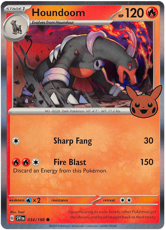 Houndoom (034/198) [Trick or Trade 2023] | Gear Gaming Fayetteville