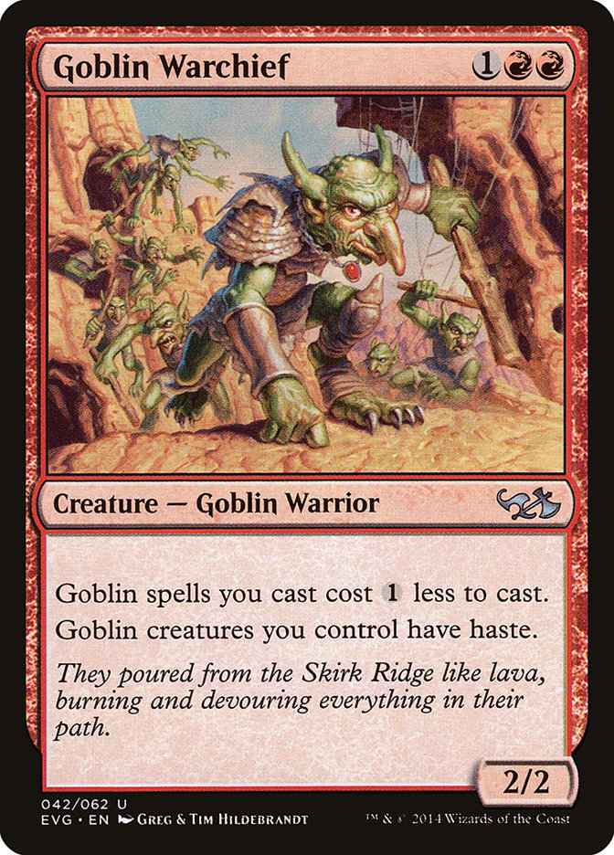 Goblin Warchief (Elves vs. Goblins) [Duel Decks Anthology] | Gear Gaming Fayetteville