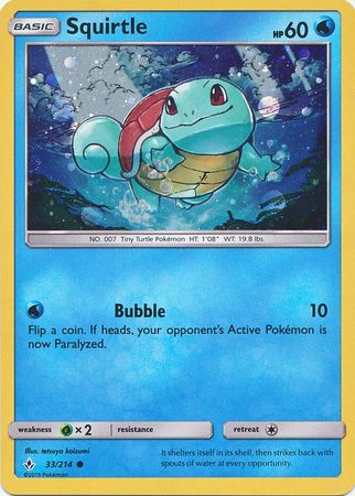 Squirtle (33/214) (Premium Collection Promo) [Sun & Moon: Unbroken Bonds] | Gear Gaming Fayetteville