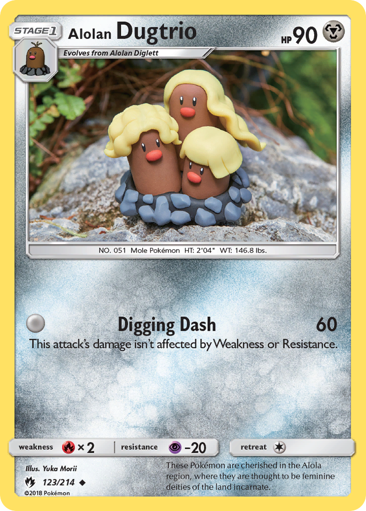 Alolan Dugtrio (123/214) [Sun & Moon: Lost Thunder] | Gear Gaming Fayetteville