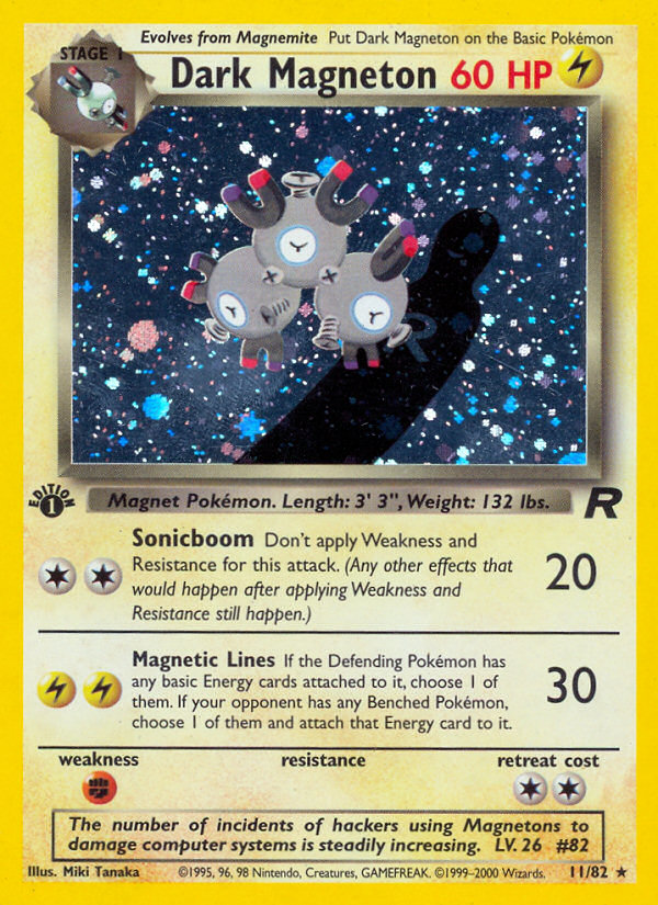 Dark Magneton (11/82) [Team Rocket 1st Edition] | Gear Gaming Fayetteville