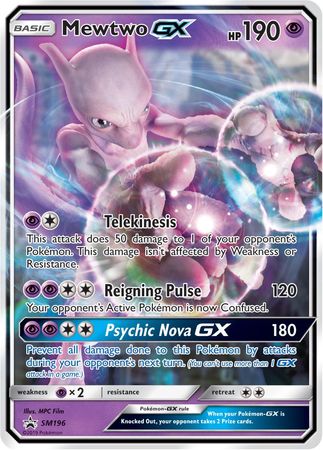 Mewtwo GX (SM196) (Jumbo Card) [Sun & Moon: Black Star Promos] | Gear Gaming Fayetteville