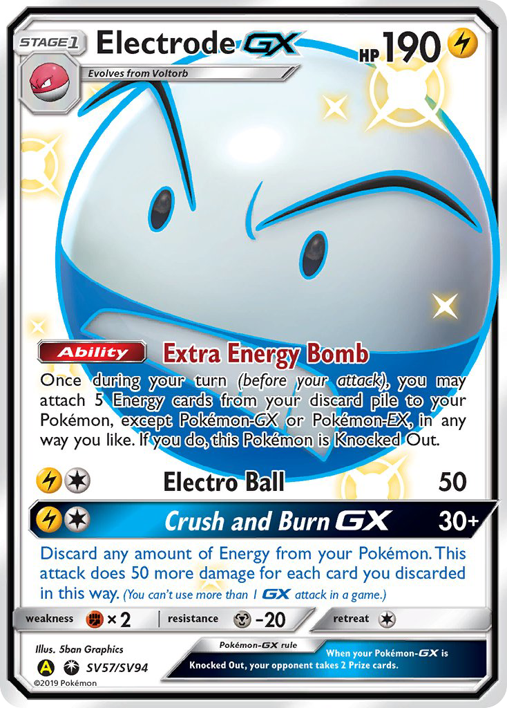 Electrode GX (SV57/SV94) [Sun & Moon: Hidden Fates - Shiny Vault] | Gear Gaming Fayetteville