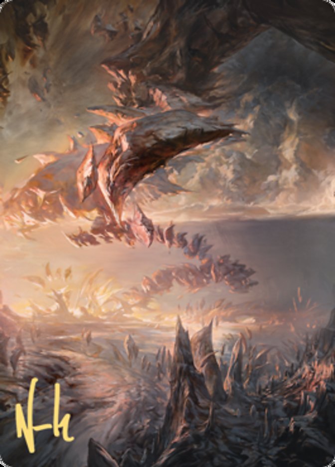 Needleverge Pathway Art Card (Gold-Stamped Signature) [Zendikar Rising Art Series] | Gear Gaming Fayetteville
