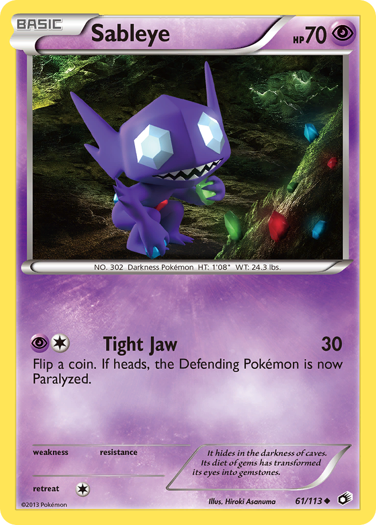 Sableye (61/113) [Black & White: Legendary Treasures] | Gear Gaming Fayetteville