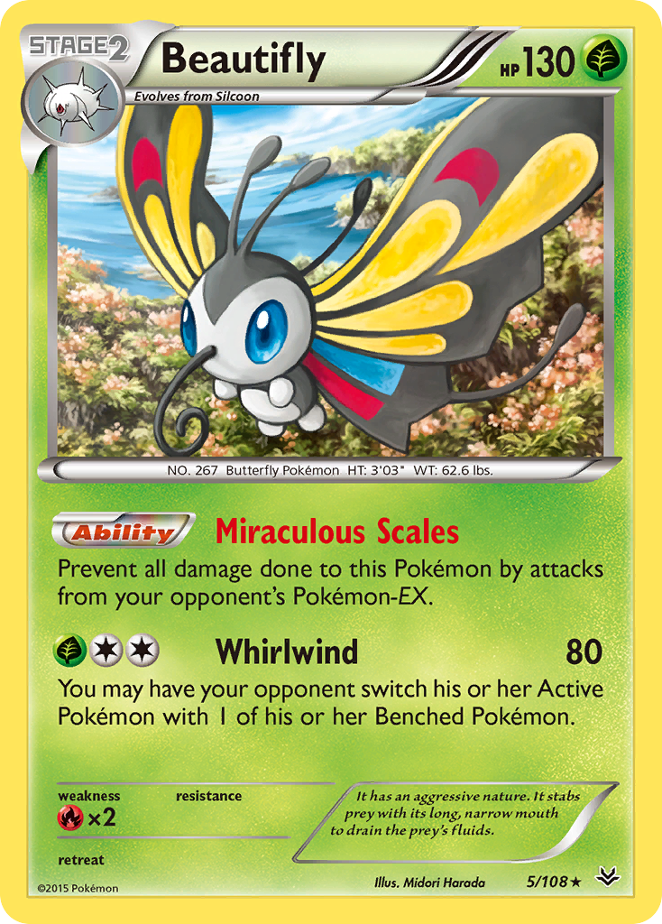 Beautifly (5/108) [XY: Roaring Skies] | Gear Gaming Fayetteville