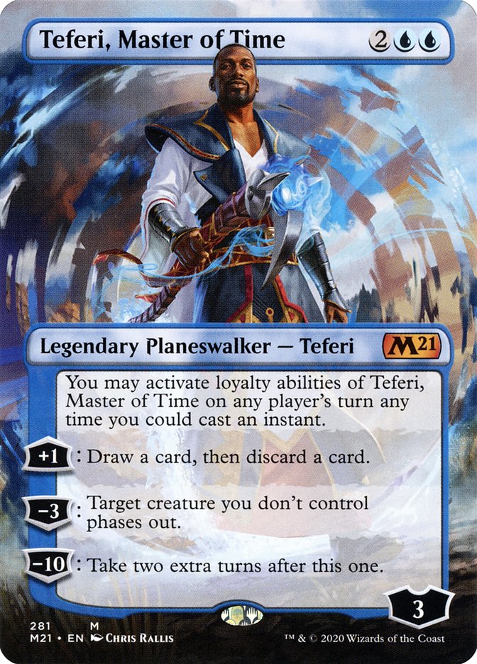 Teferi, Master of Time (Borderless) [Core Set 2021] | Gear Gaming Fayetteville