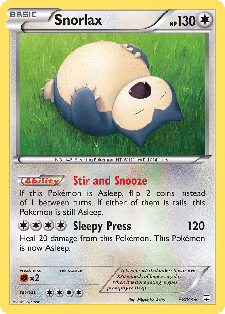 Snorlax (58/83) [XY: Generations] | Gear Gaming Fayetteville