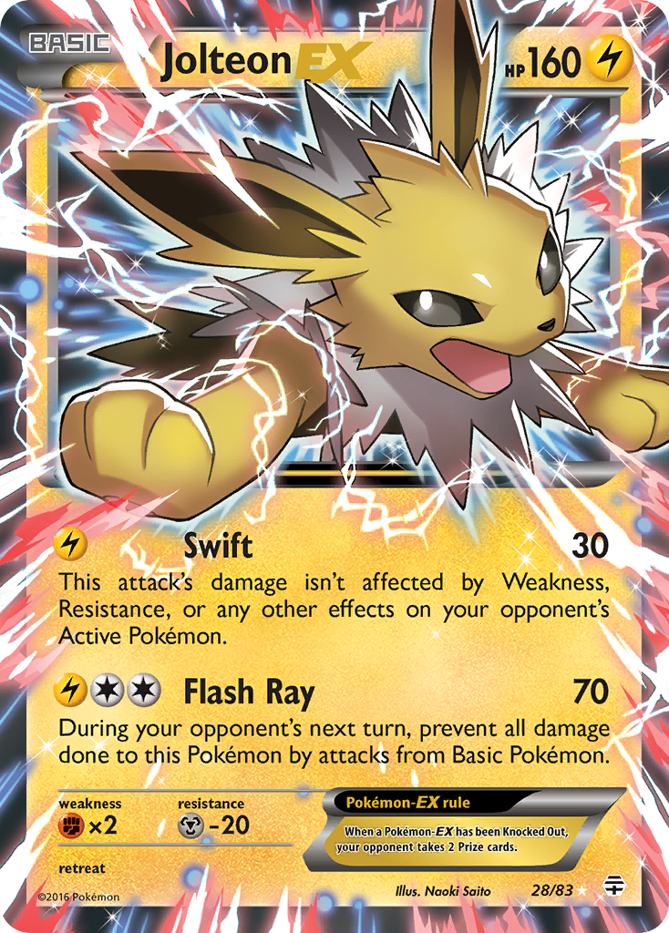 Jolteon EX (28/83) [XY: Generations] | Gear Gaming Fayetteville