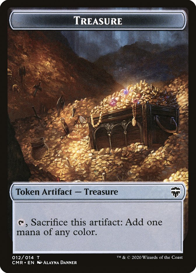 Treasure Token [Commander Legends Tokens] | Gear Gaming Fayetteville