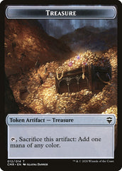 Treasure // Zombie Double-Sided Token [Commander Legends Tokens] | Gear Gaming Fayetteville