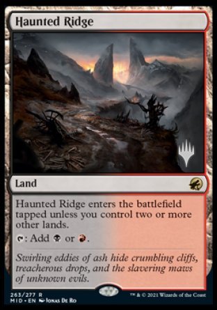 Haunted Ridge (Promo Pack) [Innistrad: Midnight Hunt Promos] | Gear Gaming Fayetteville