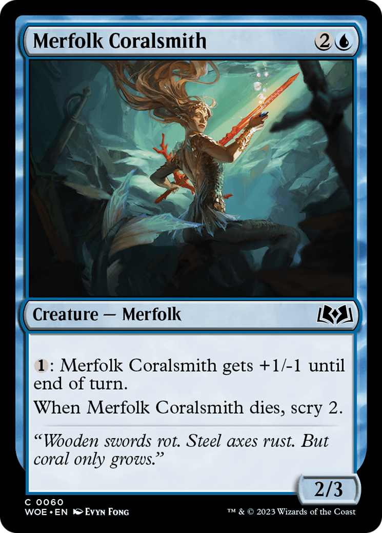 Merfolk Coralsmith [Wilds of Eldraine] | Gear Gaming Fayetteville