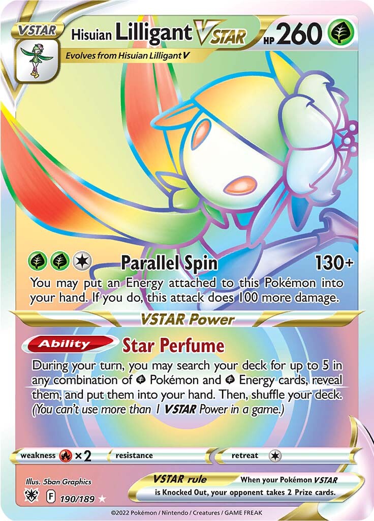 Hisuian Lilligant VSTAR (190/189) [Sword & Shield: Astral Radiance] | Gear Gaming Fayetteville