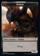 Demon // Copy Double-Sided Token [Streets of New Capenna Commander Tokens] | Gear Gaming Fayetteville