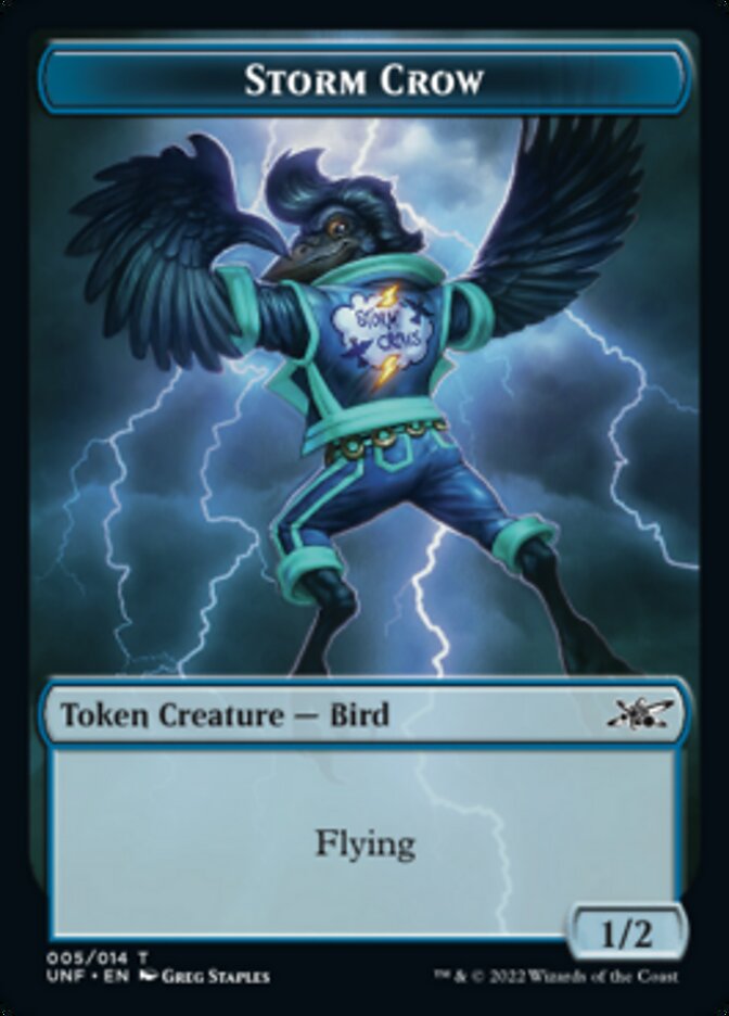 Storm Crow Token [Unfinity Tokens] | Gear Gaming Fayetteville