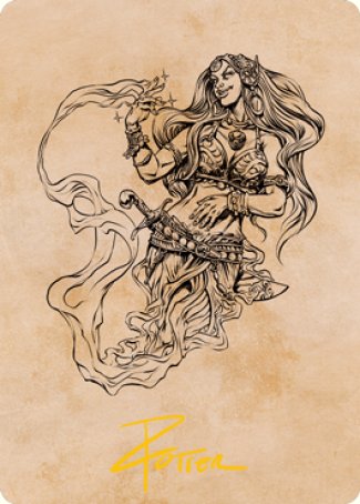 Djinni Windseer (Showcase) Art Card (Gold-Stamped Signature) [Dungeons & Dragons: Adventures in the Forgotten Realms Art Series] | Gear Gaming Fayetteville