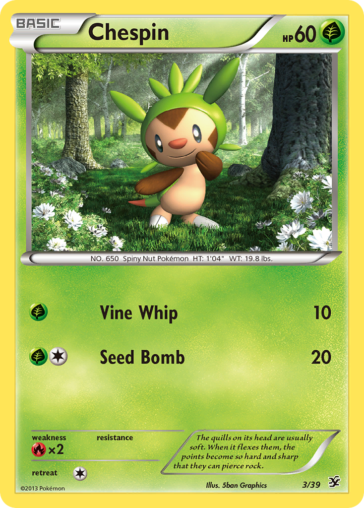 Chespin (3/39) [XY: Kalos Starter Set] | Gear Gaming Fayetteville