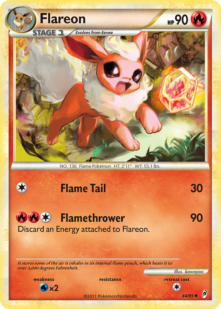 Flareon (44/95) [HeartGold & SoulSilver: Call of Legends] | Gear Gaming Fayetteville