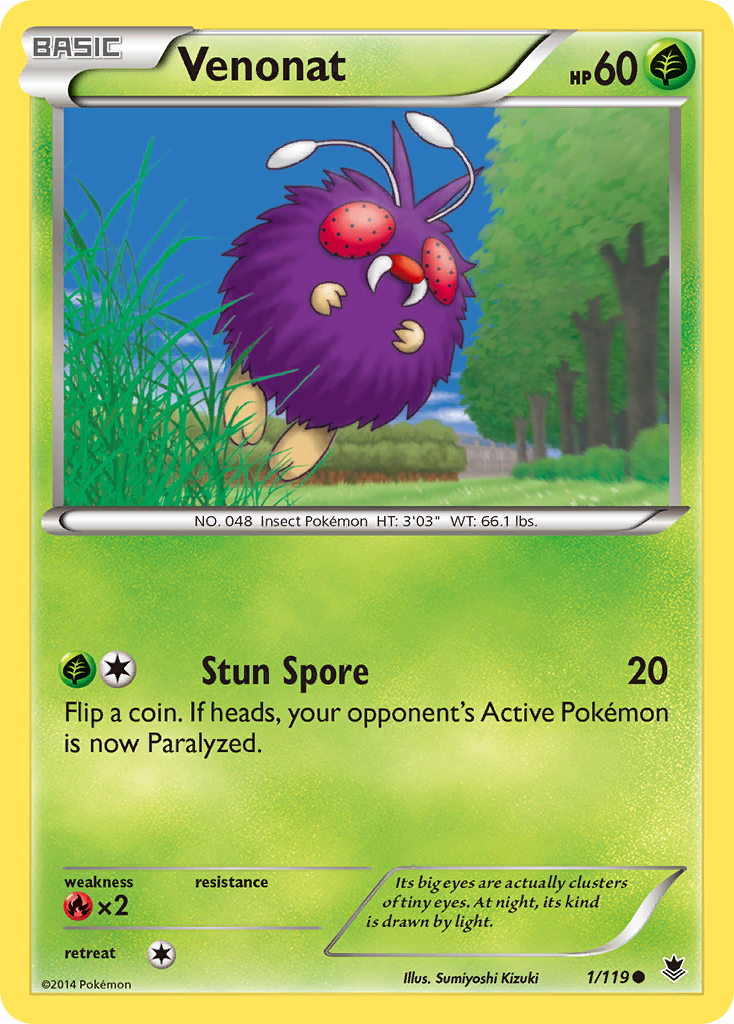 Venonat (1/119) [XY: Phantom Forces] | Gear Gaming Fayetteville