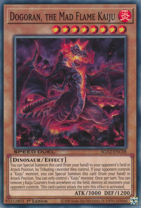 Dogoran, the Mad Flame Kaiju [SGX2-ENC08] Secret Rare | Gear Gaming Fayetteville