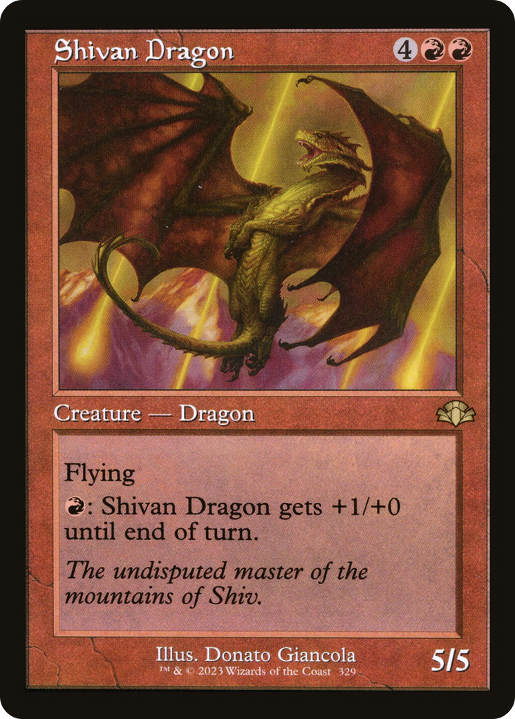 Shivan Dragon (Retro) [Dominaria Remastered] | Gear Gaming Fayetteville