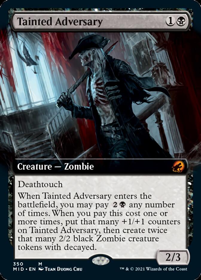 Tainted Adversary (Extended Art) [Innistrad: Midnight Hunt] | Gear Gaming Fayetteville