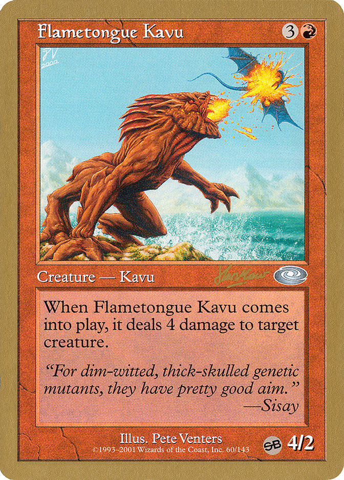 Flametongue Kavu (Sim Han How) (SB) [World Championship Decks 2002] | Gear Gaming Fayetteville