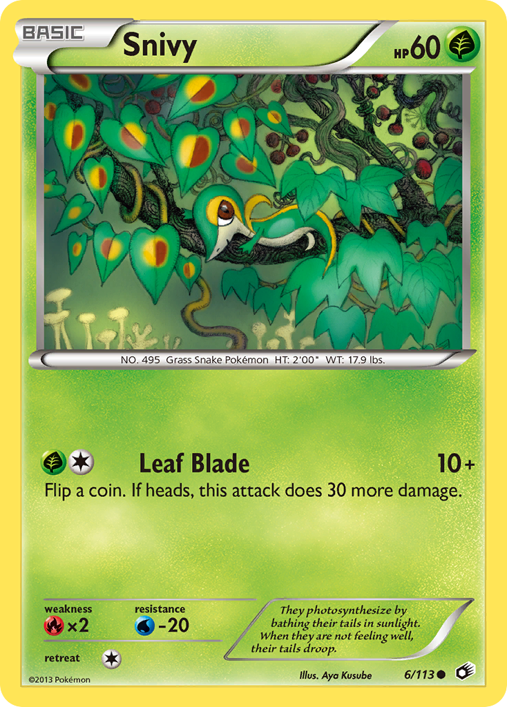 Snivy (6/113) [Black & White: Legendary Treasures] | Gear Gaming Fayetteville