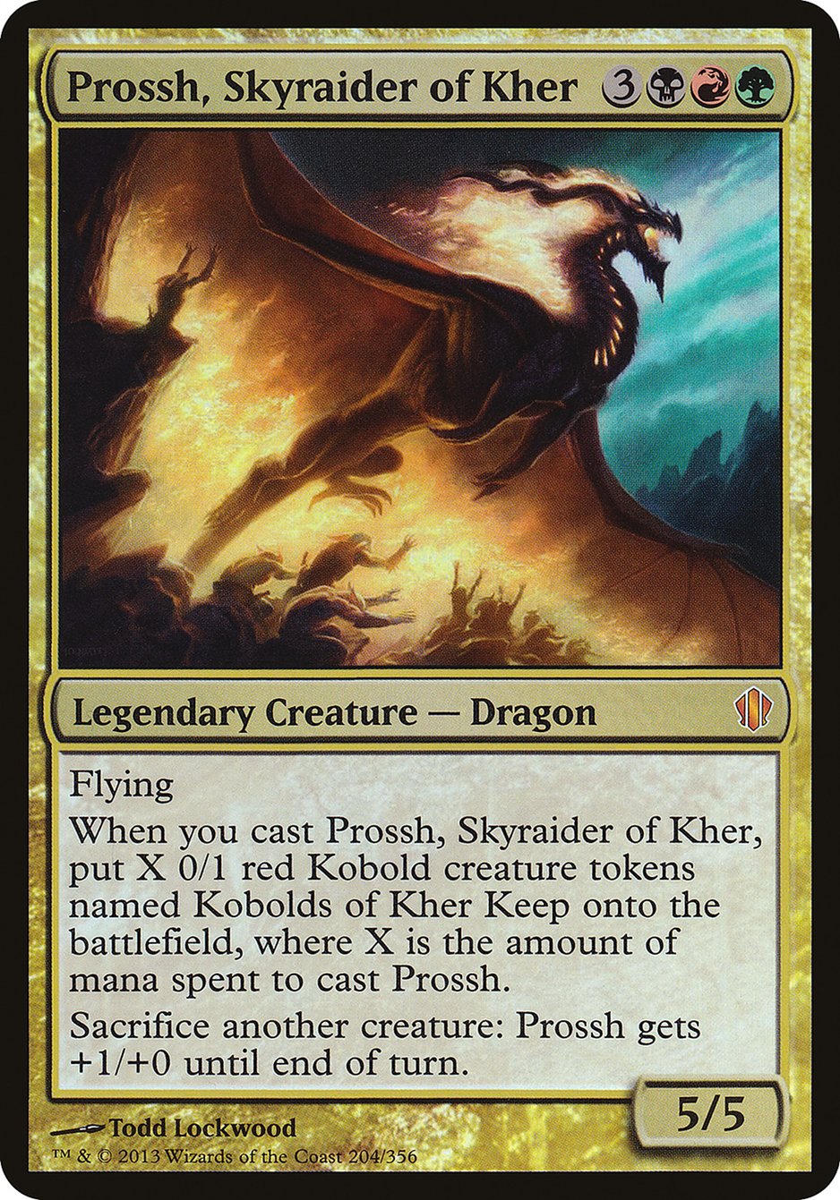 Prossh, Skyraider of Kher (Oversized) [Commander 2013 Oversized] | Gear Gaming Fayetteville